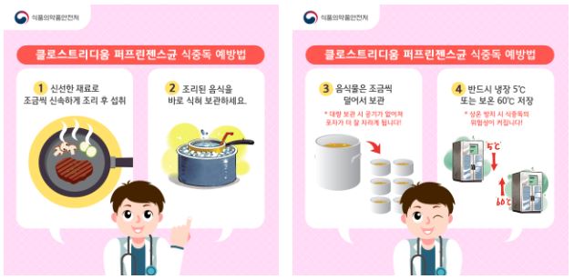 클로스트리디움 퍼프린젠스 식중독 예방법